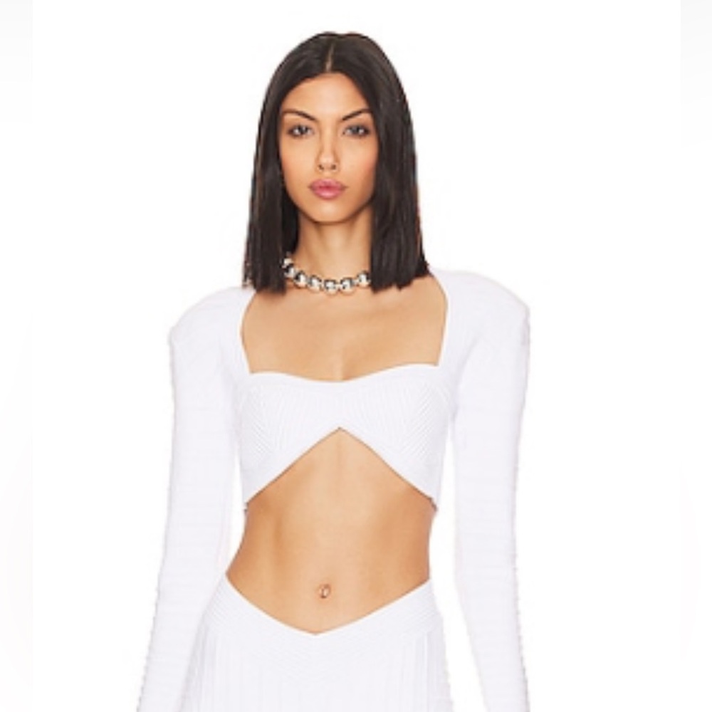 Retrofete -Elegant White Women's Crop Top size xs